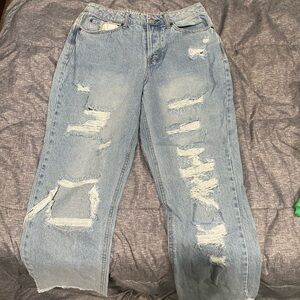 Vanilla Star 90s Boyfriend Light Blue Jeans